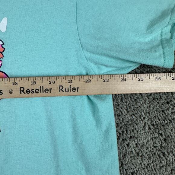 Simply Southern Shirt Womens Extra Large Blue Pink I Am The Storm Daisy READ - Picture 5 of 11